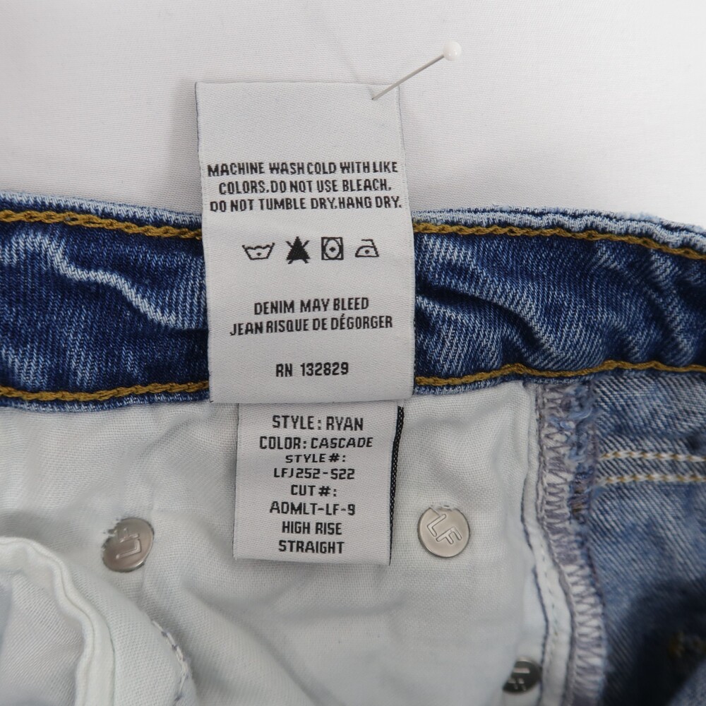 Lovers And Friends Ryan Jeans Womens 29 Blue High Rise Loose Straight Distressed - Picture 12 of 13